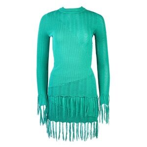 YELLOW THE LABEL ‘Freya Fringe Set’ in Green